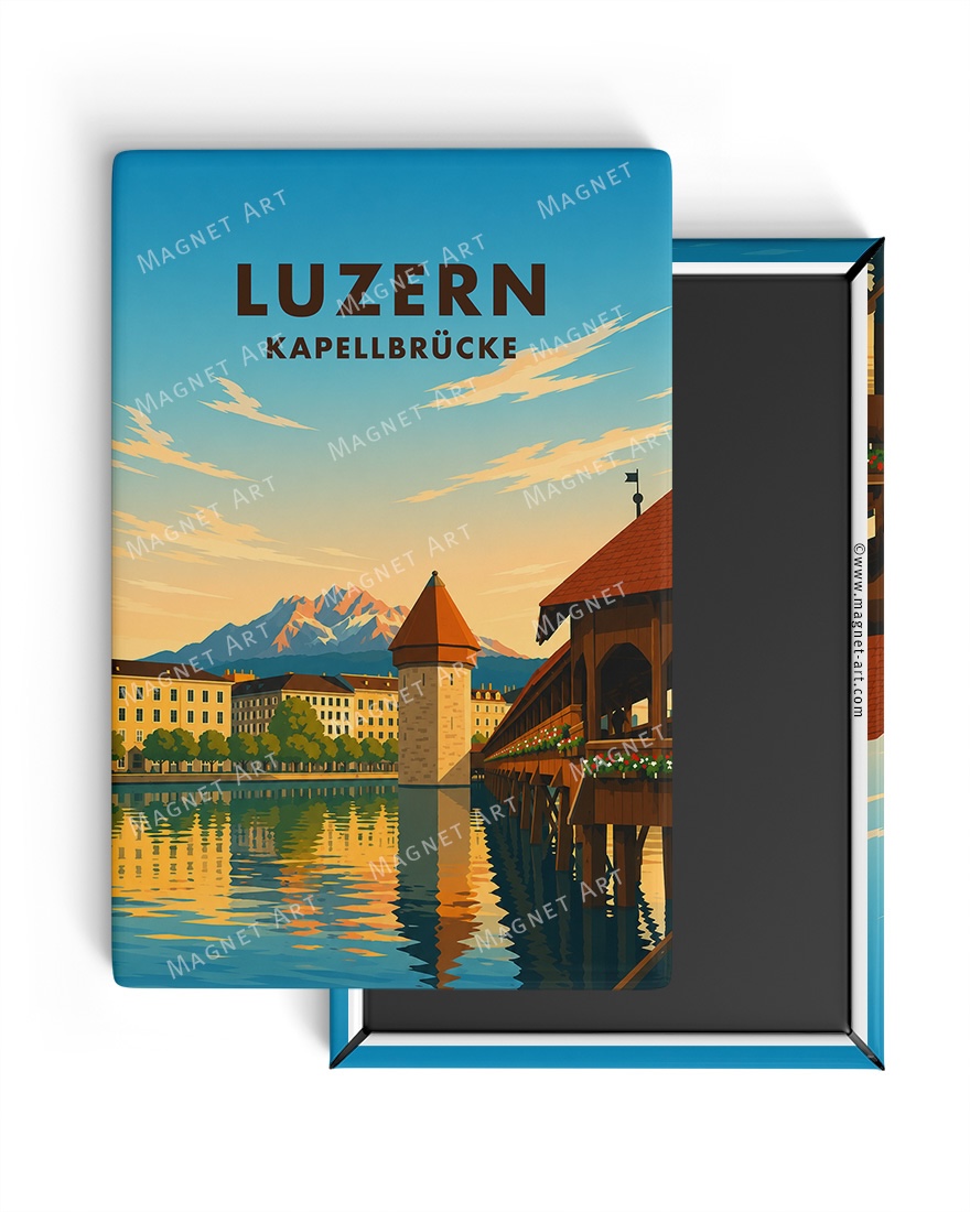 Minimalistischer Magnet Luzern Design.
