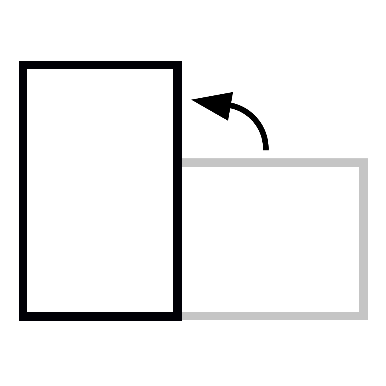 Piktogramm Hochformat Magnet